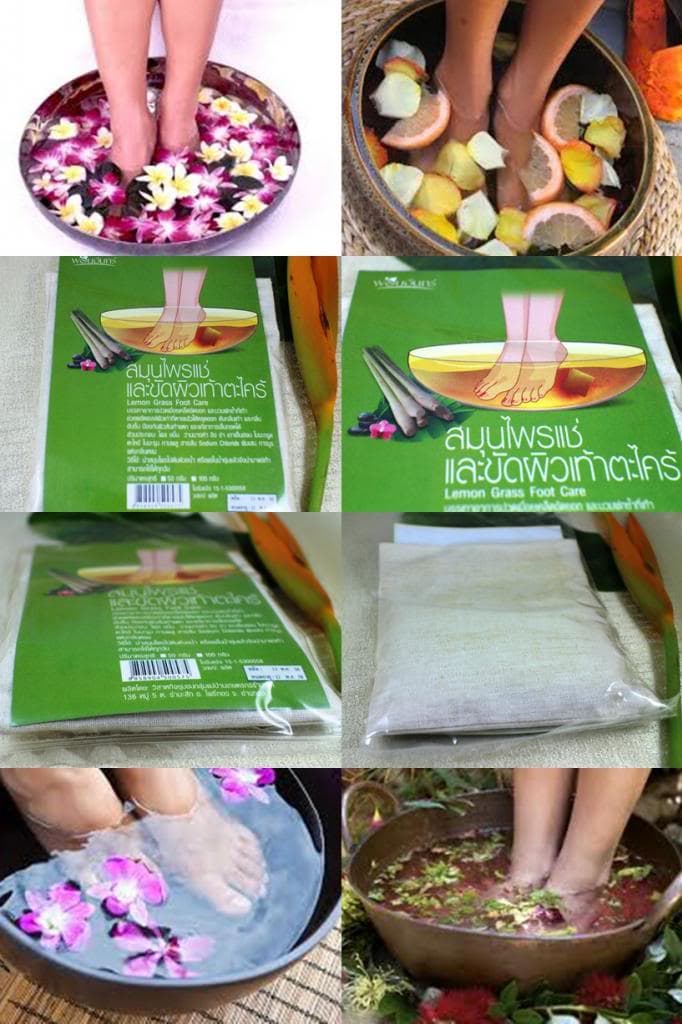 Herbal foot soak spa massage bag